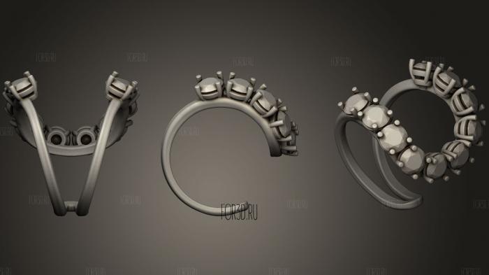 ring white 2 stl model for CNC